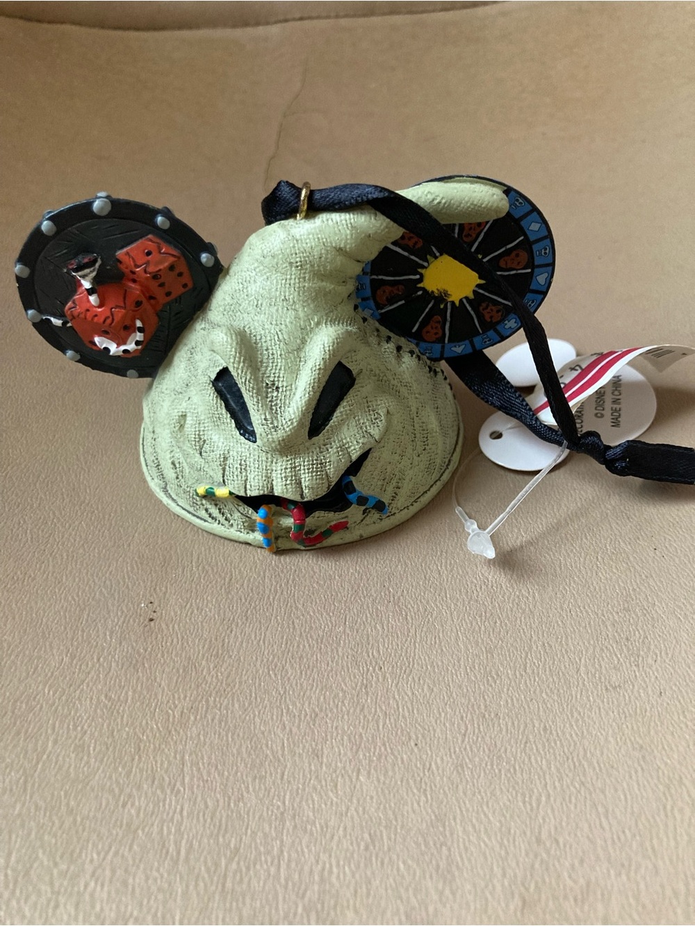 Disney Oogie Boogie Ear Hat Ornament from Nightmare Before Christmas